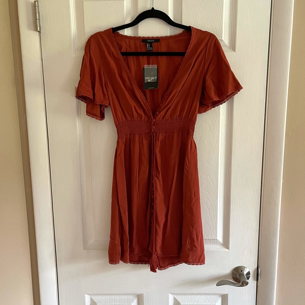 NWT Button up babydoll dress